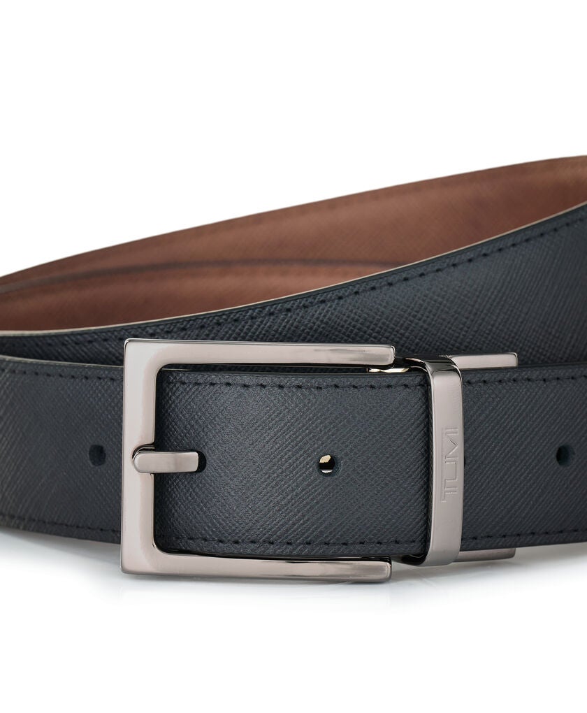 TUMI BELTS Rectangle Reversible Saffiano Leather Belt 35mm OS44  hi-res | TUMI