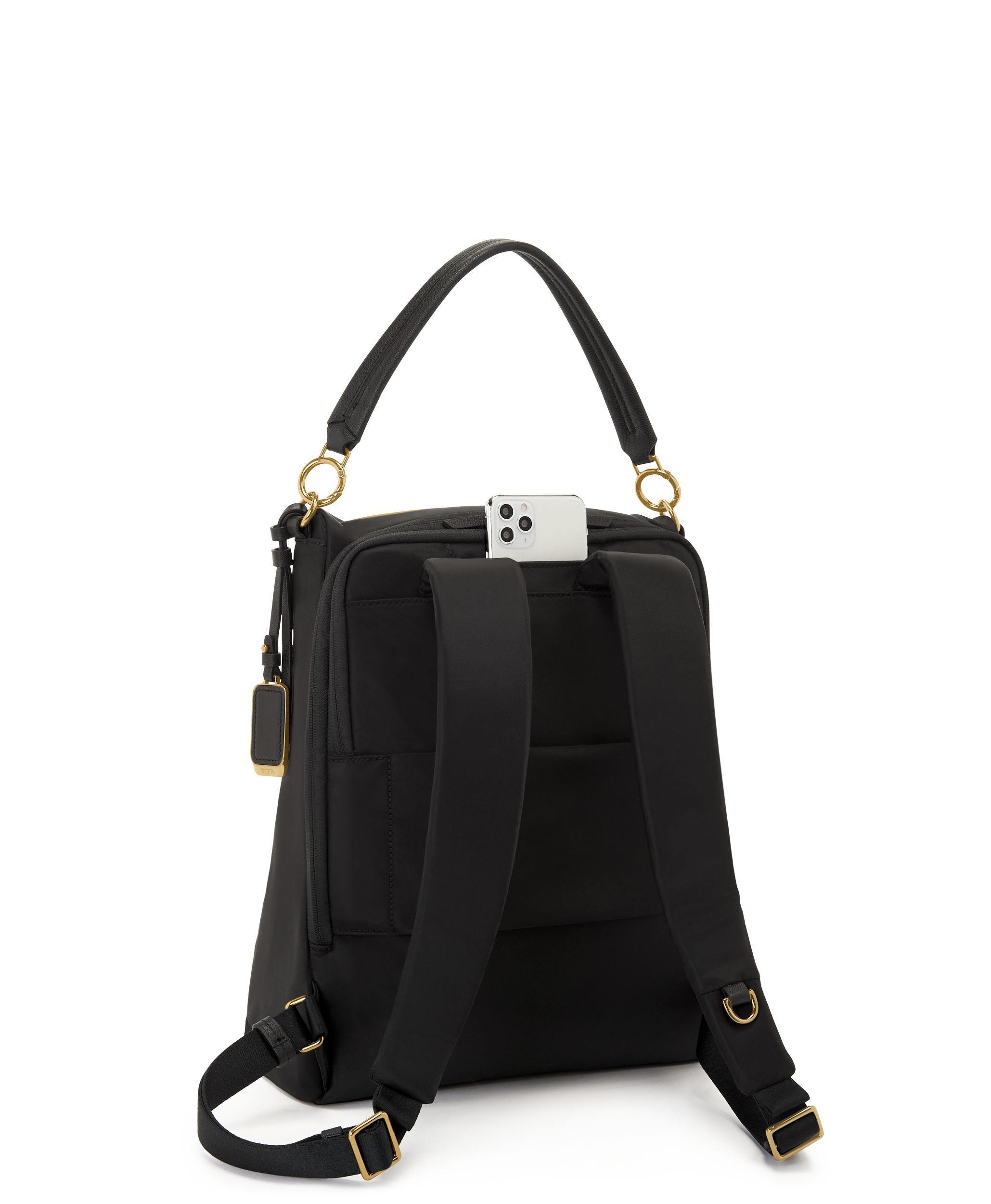 Leigh Backpack/Tote in Black/Gold | Voyageur | TUMI Malaysia