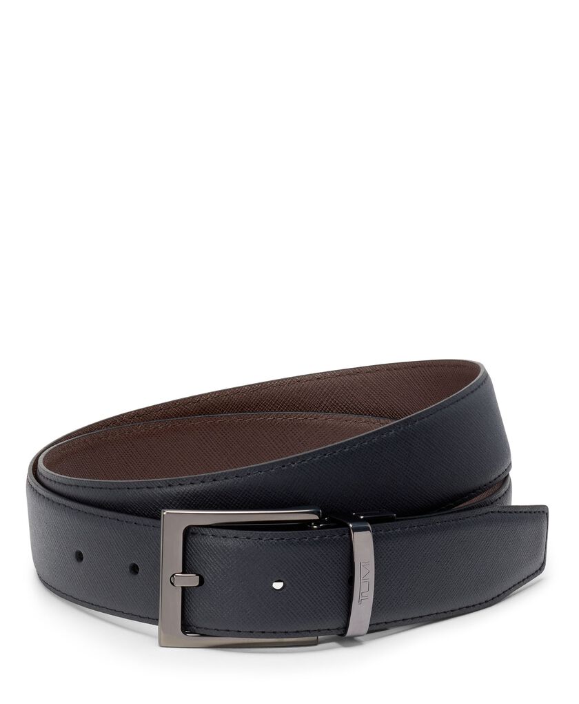 TUMI BELTS Rectangle Reversible Saffiano Leather Belt 35mm OS44  hi-res | TUMI