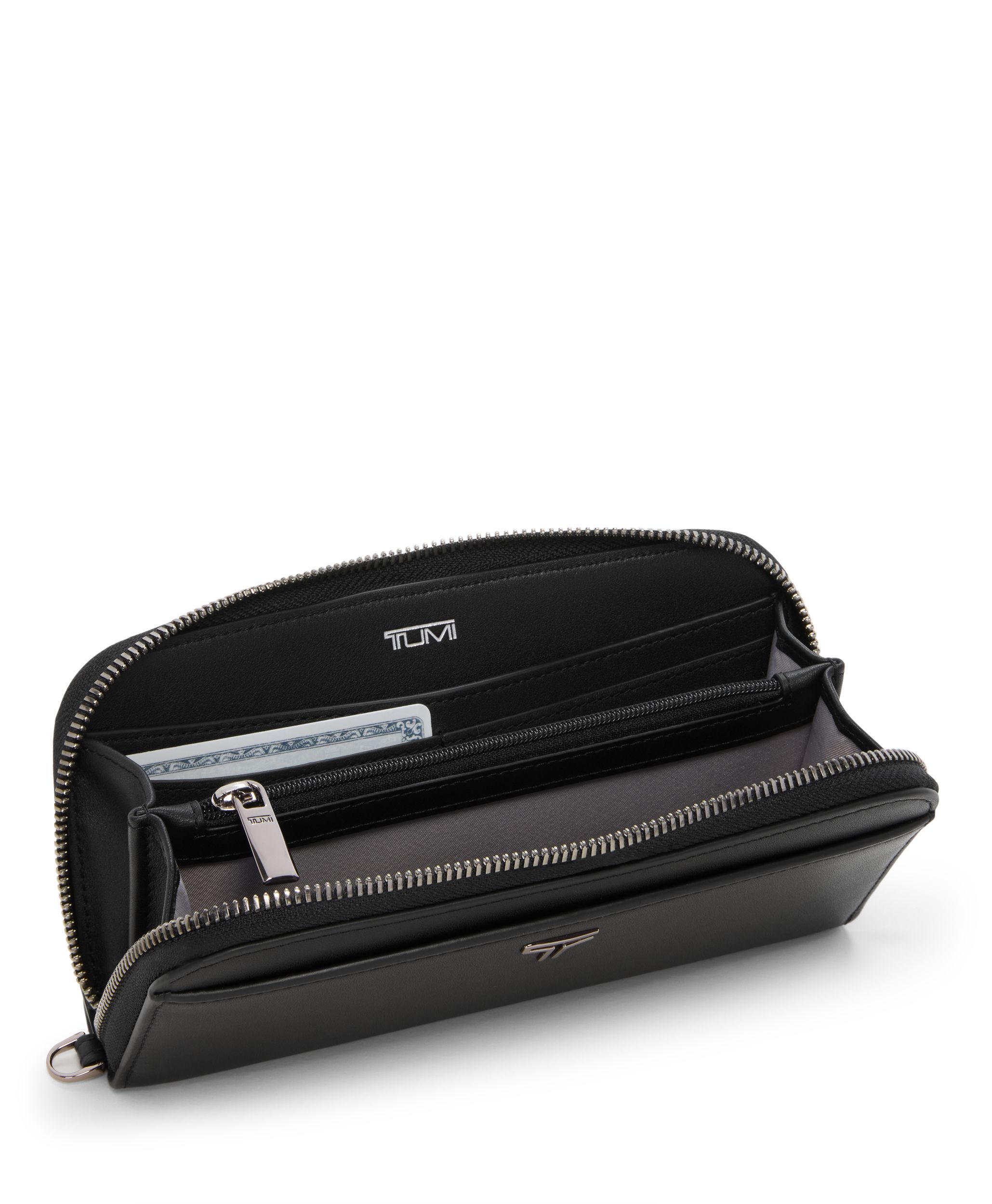 Zip Around Continental in Black/Gunmetal | Belden Slg | TUMI Malaysia