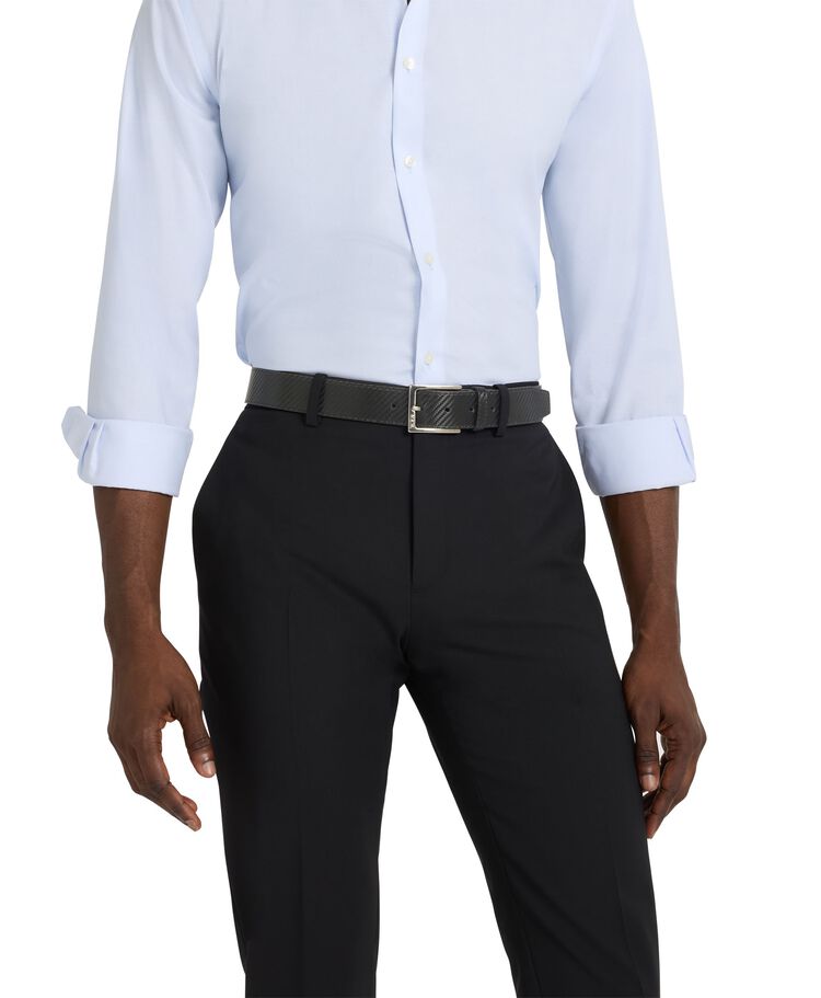 TUMI BELTS Rectangle Carbon Fiber Print Belt 35mm OS44  hi-res | TUMI