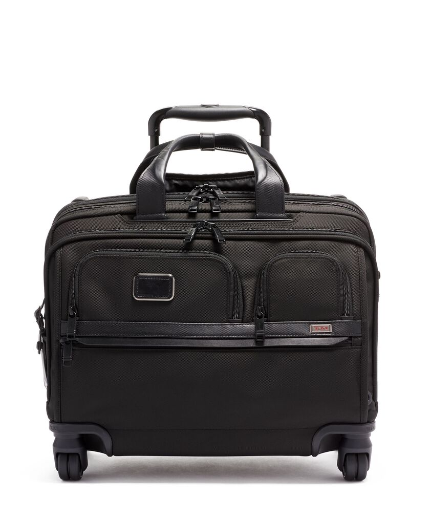ALPHA DELUXE 4 WHEELED LAPTOP CASE BRIEF  hi-res | TUMI