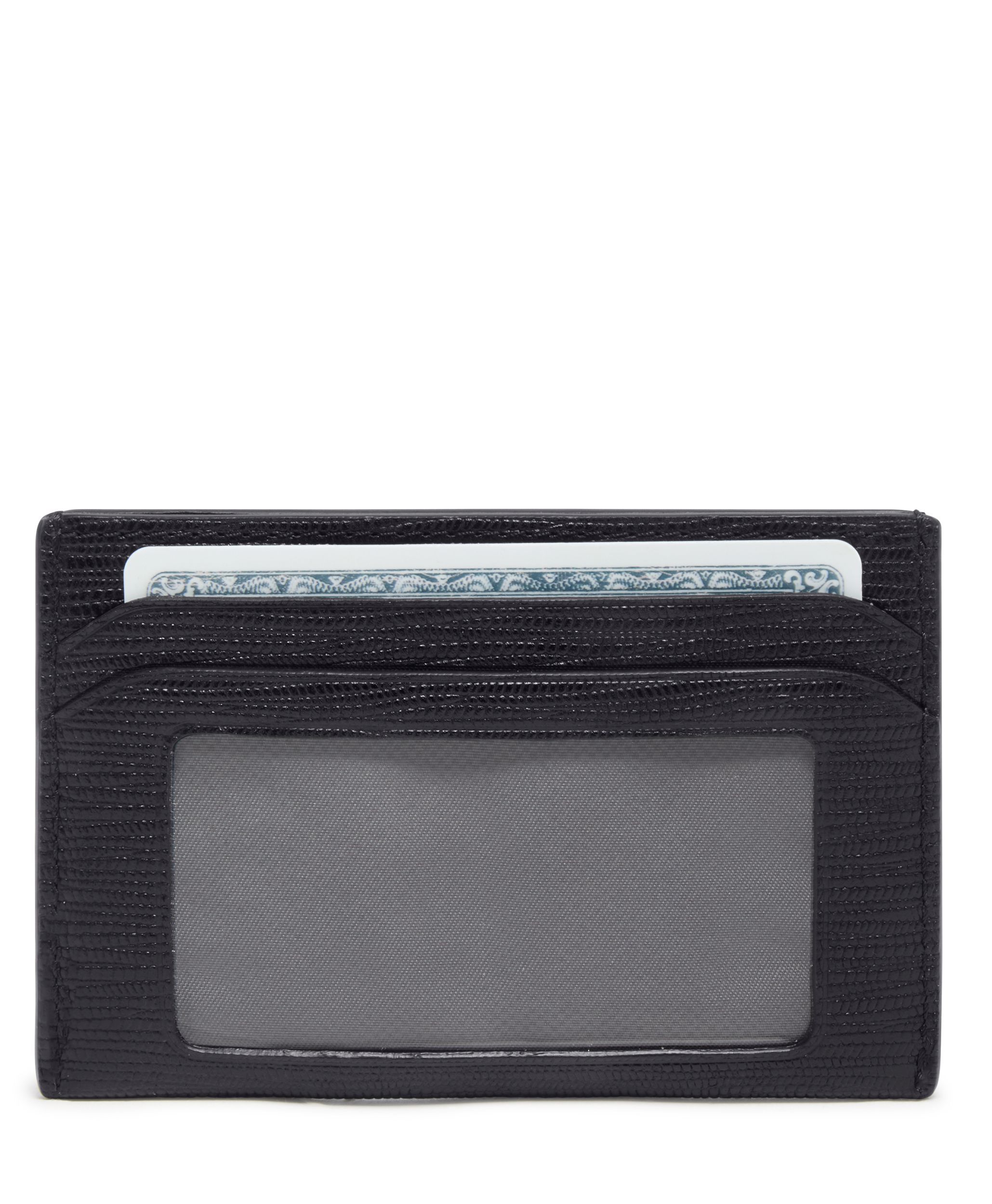 Slim Card Case in Black Embossed | Nassau Slg | TUMI Malaysia