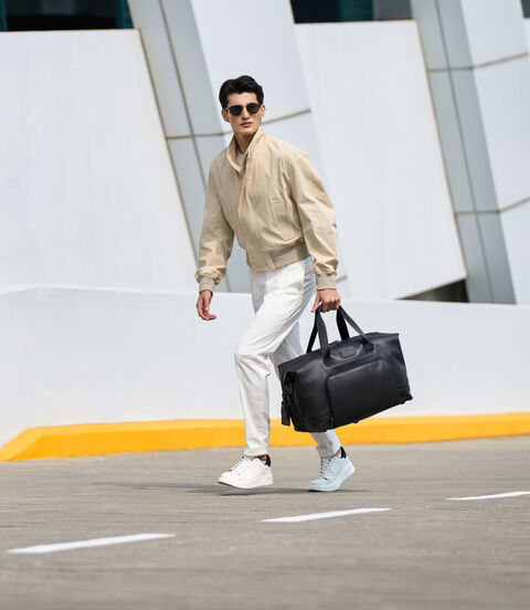 TUMI ALPHA Double Expansion Travel Satchel  lifestyle | TUMI