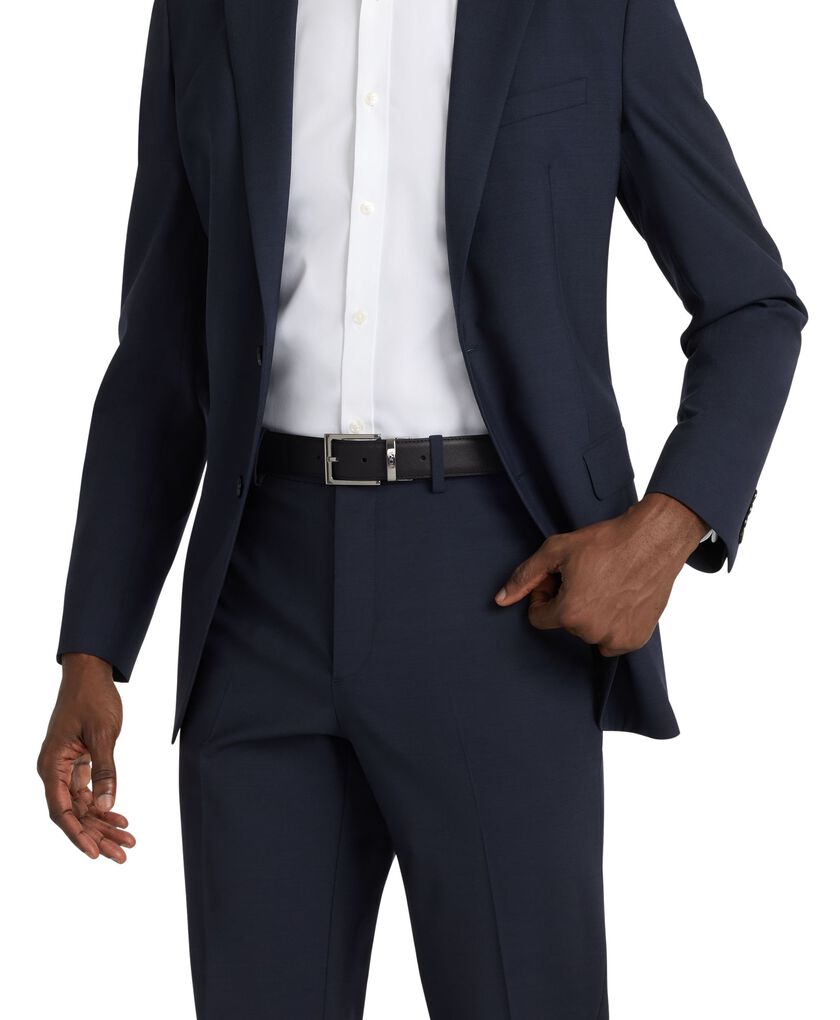 TUMI BELTS Rectangle Reversible Saffiano to Smooth Leather Belt 35mm OS44  hi-res | TUMI