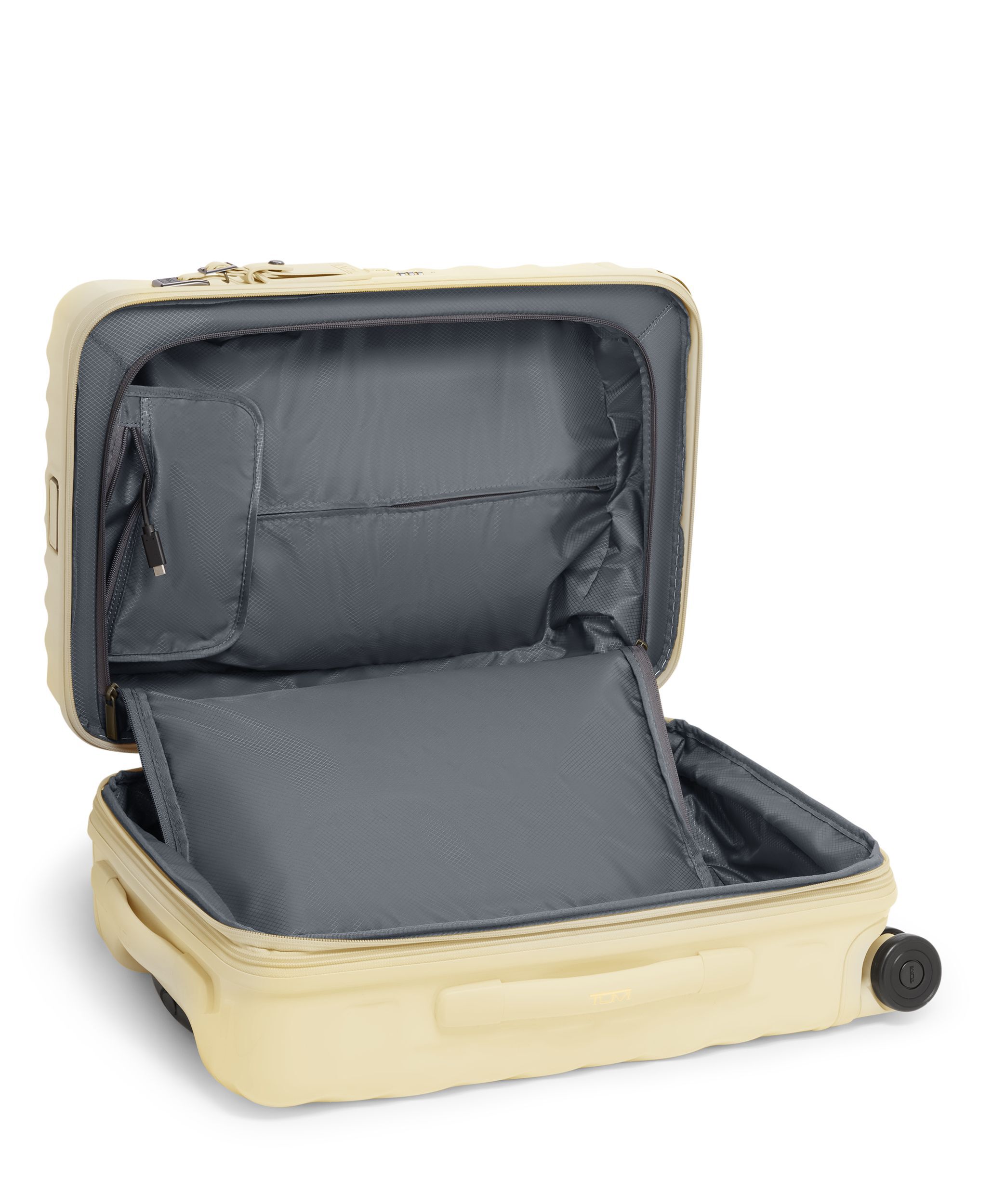 International Expandable 4 Wheeled Carry On in Washed Yellow | 19