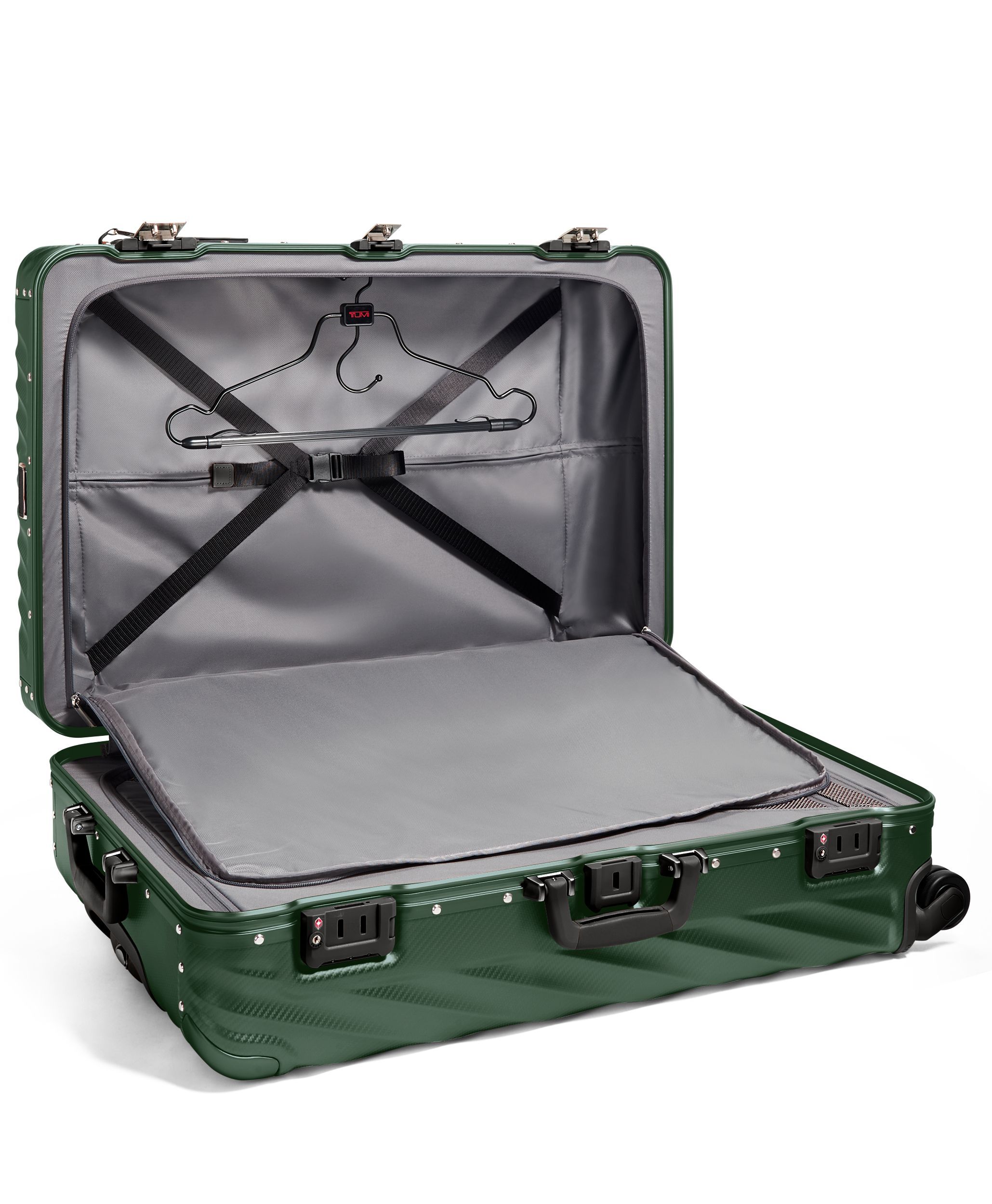 Large Checked in Texture Forest Green | 19 DEGREE ALUMINUM | TUMI