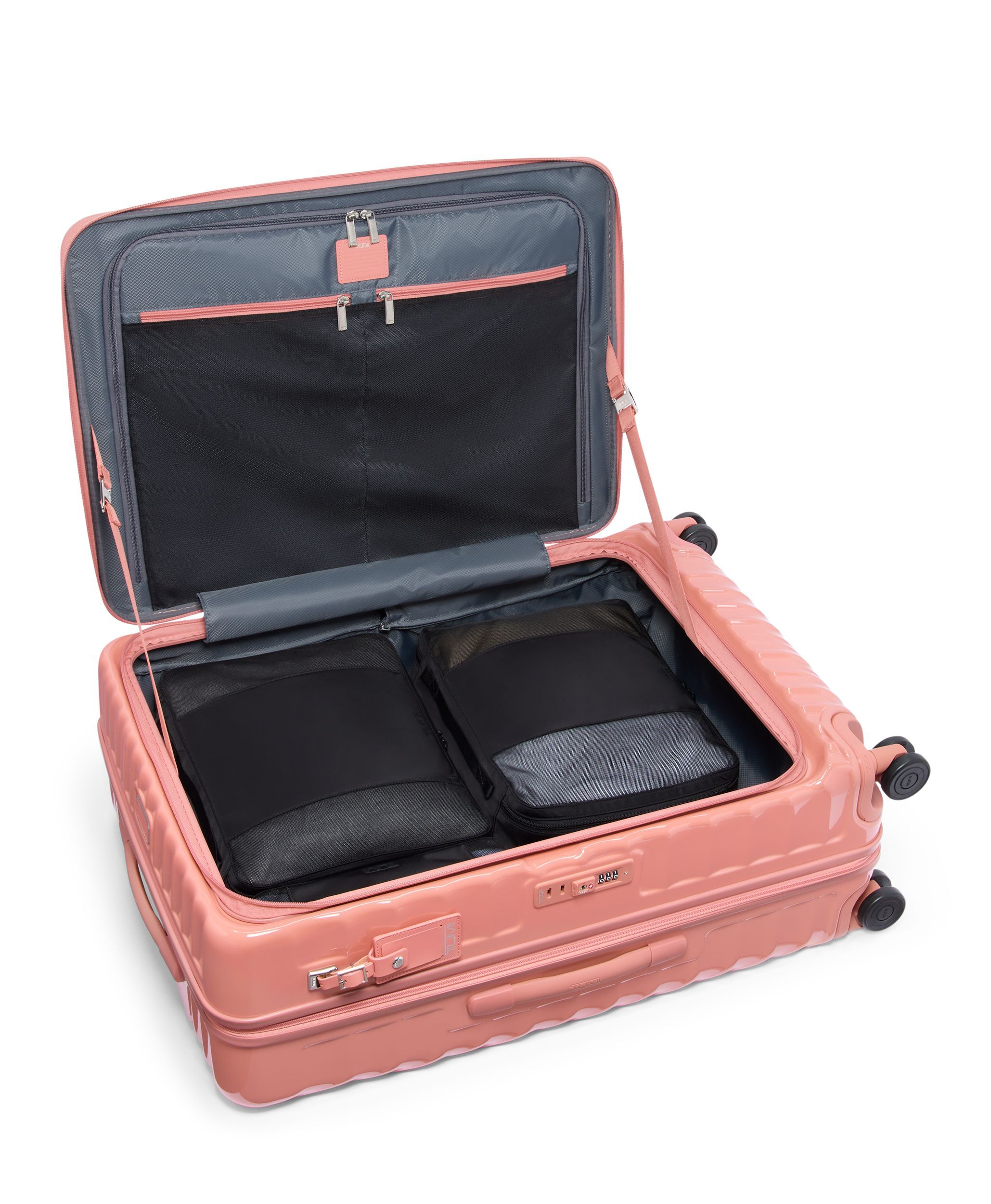 Large Front Access Expandable Checked in Pink Clay | 19 Degree