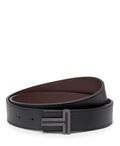 T Buckle Reversible Leather Belt 35mm 40