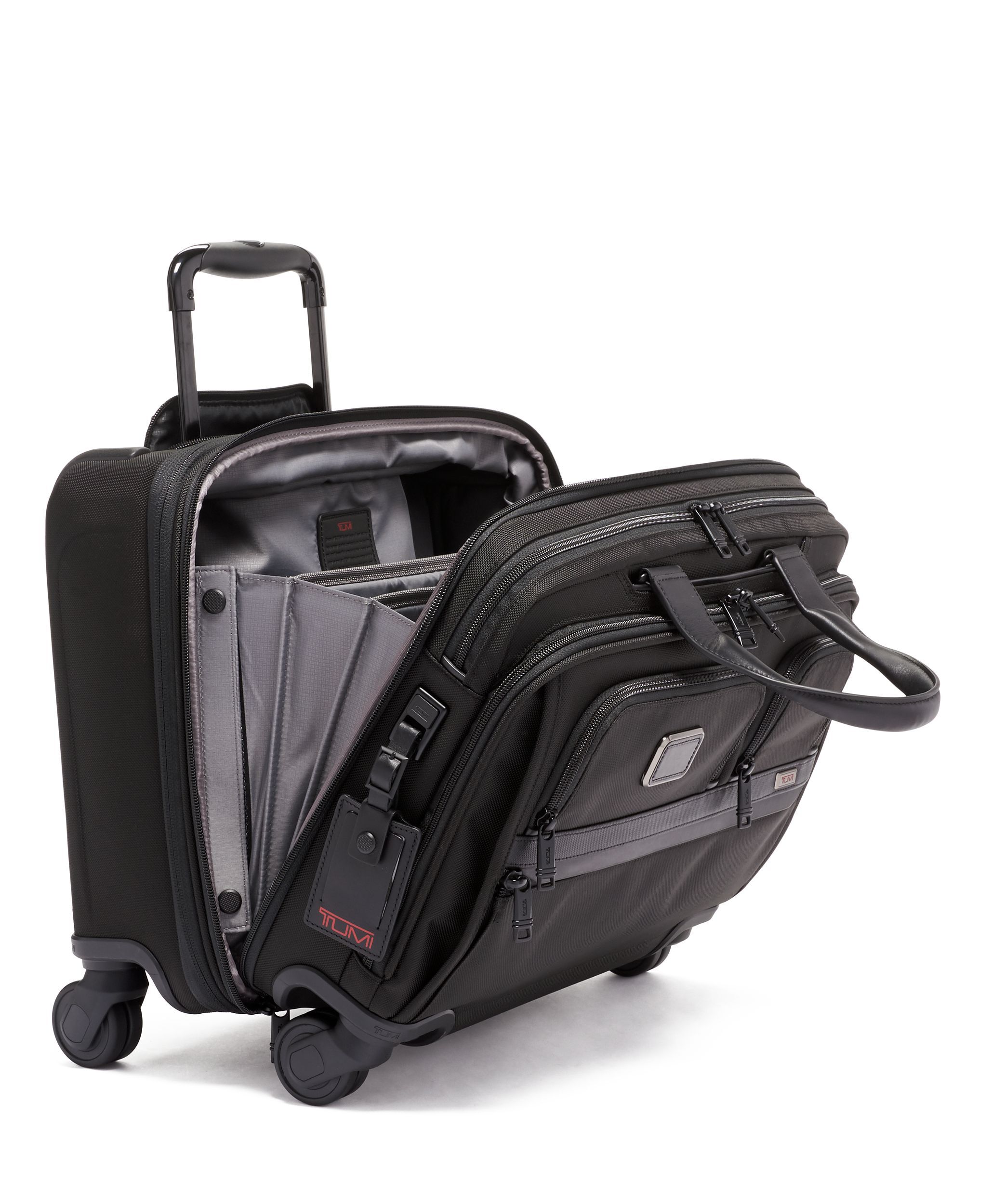 Deluxe 4 Wheeled Laptop Case Brief in Black | Alpha | TUMI Malaysia
