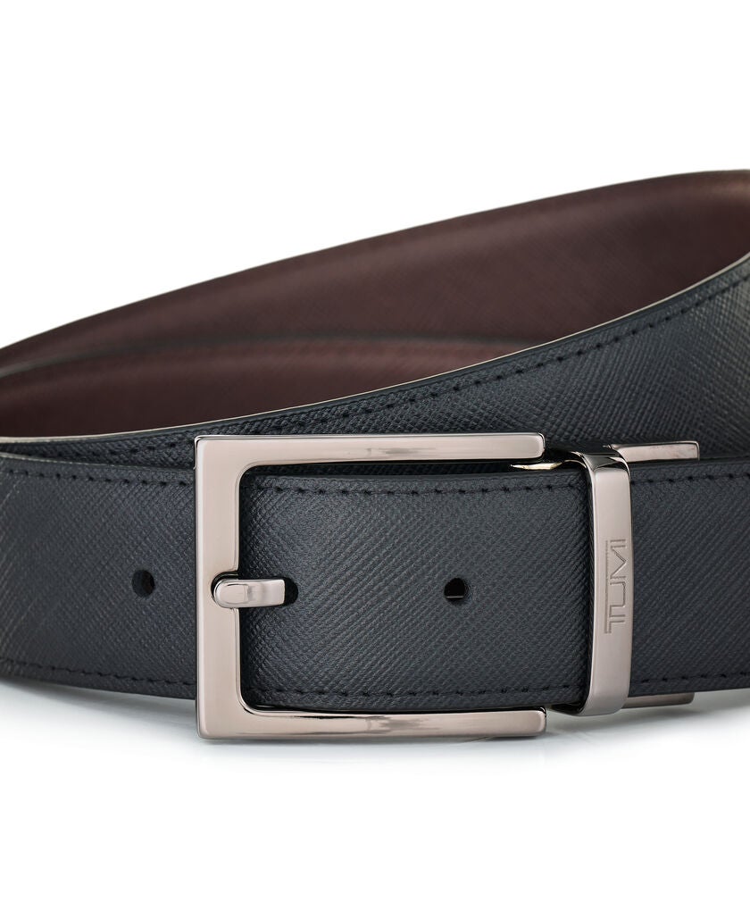 TUMI BELTS Rectangle Reversible Saffiano Leather Belt 35mm OS44  hi-res | TUMI