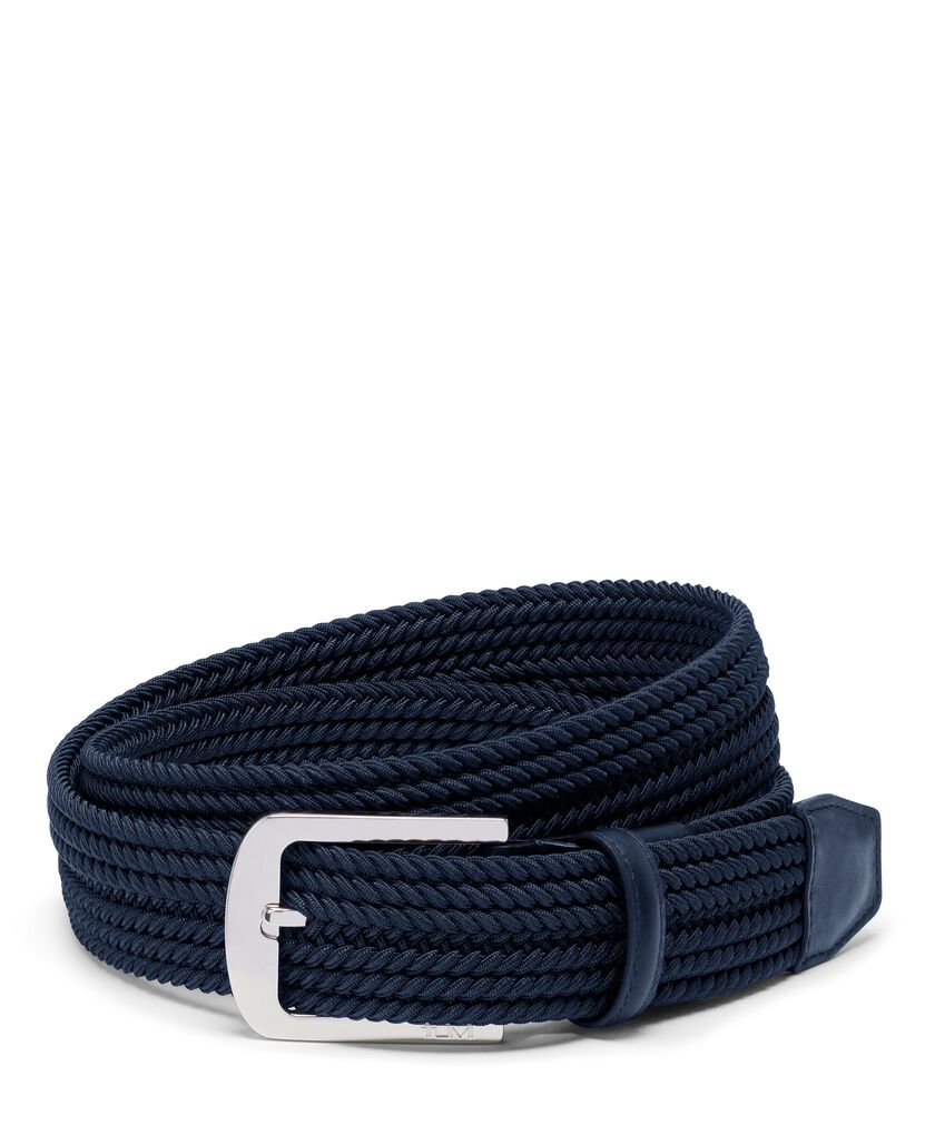 TUMI BELTS Rounded Woven Belt 35mm  hi-res | TUMI