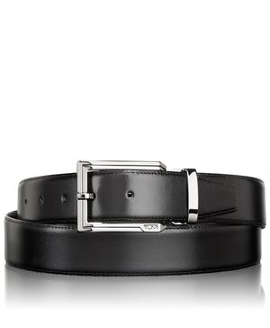 TUMI BELTS POLISHED ETCHED BUCKLE REVERSIBLE BELT  hi-res | TUMI