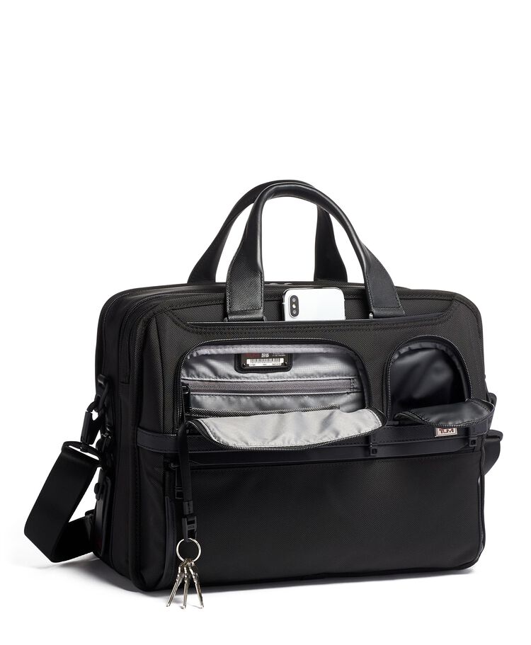 ALPHA Expandable Organizer Laptop Brief  hi-res | TUMI
