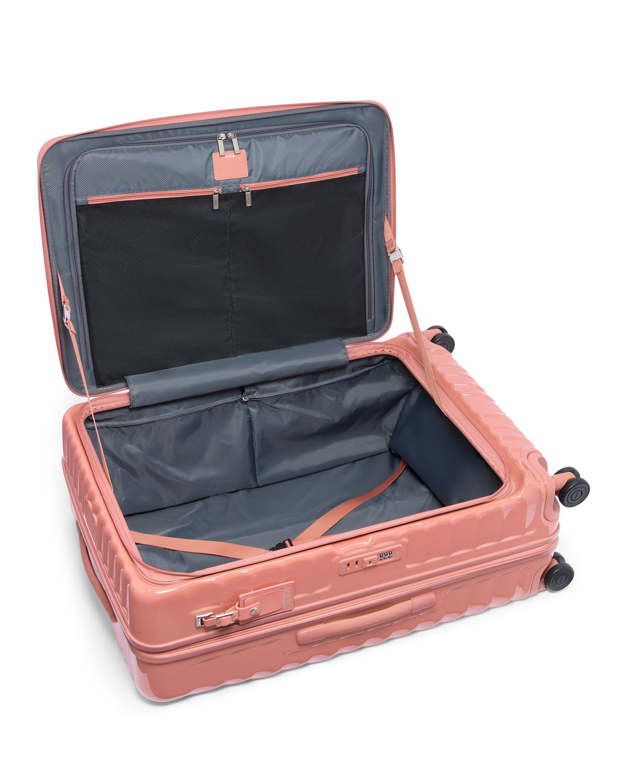 Large Front Access Expandable Checked in Pink Clay | 19 Degree