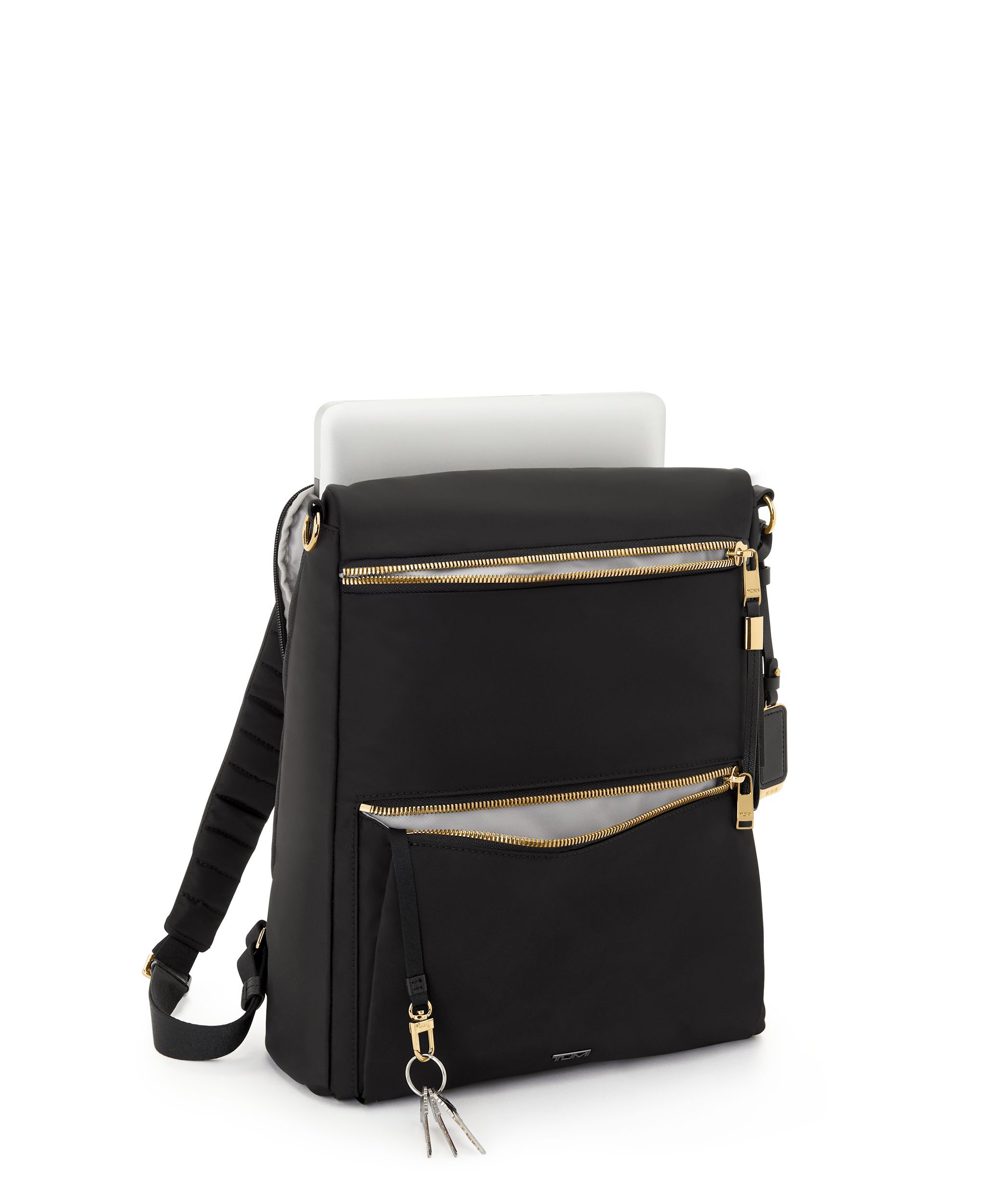 さー ぺージ Leigh Backpack/Tote in Black/Gold | Voyageur | TUMI Malaysia