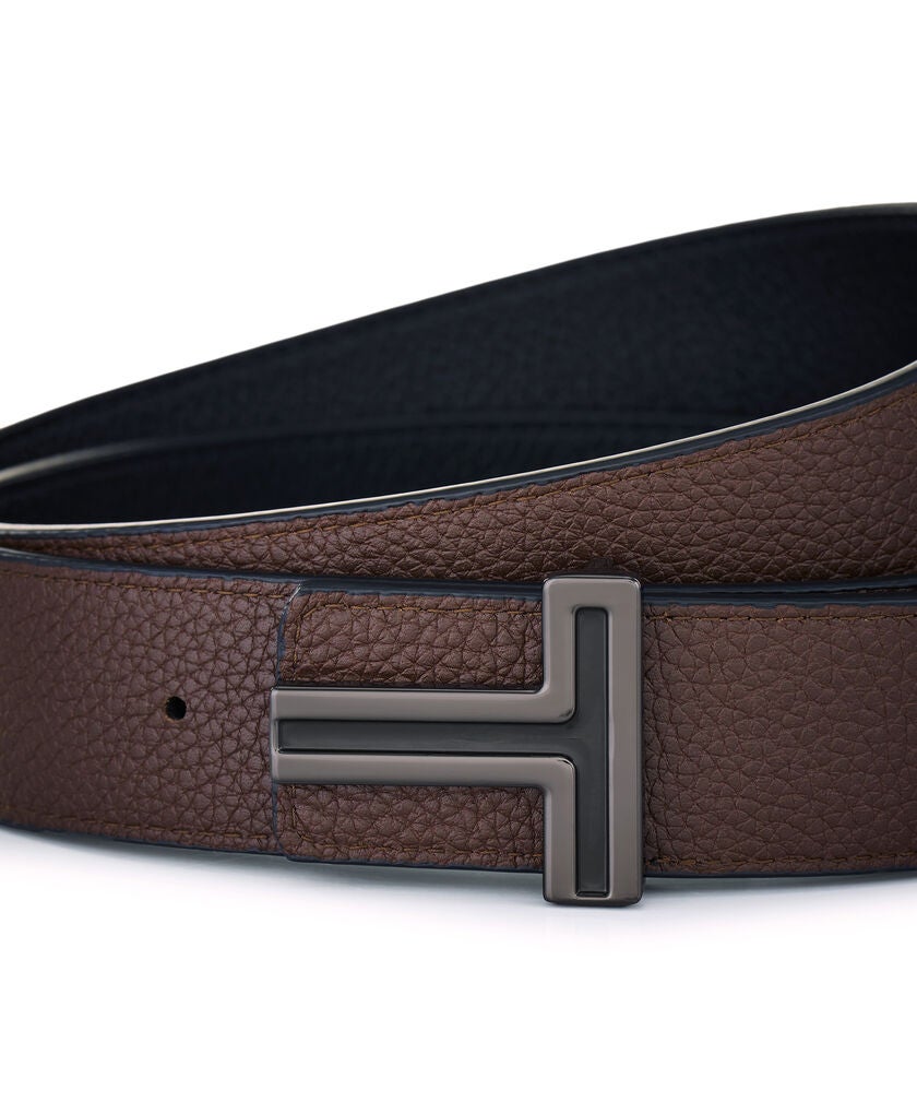 TUMI BELTS T Buckle Reversible Leather Belt 35mm 34  hi-res | TUMI
